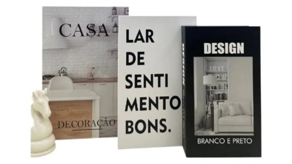 Caixa Livro Decorativo Fake Kit 3 Porta Organizadora é boa. Vale a Pena? 2 Caixa Livro Decorativo Fake Kit 3 Porta Organizadora é boa