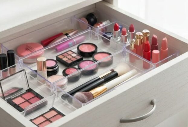 Kit 21 Organizadores De Acrilico Multiuso Gavetas Empilhavel Transparente