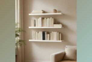 Kit 3 Prateleiras 60x30 Mdf Branco Liso Csuporte Invisível Branco