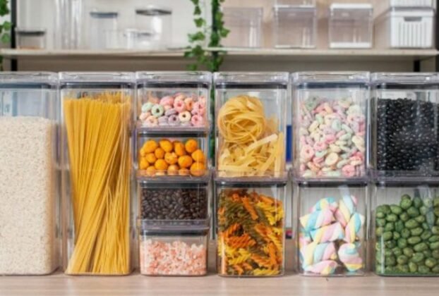 Kit Potes Porta Mantimento Hermético Quadrado Cozinha 12 Uni