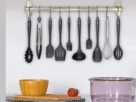Lumai Kit de Utensilios de Cozinha de Silicone Maciço Miami Premium - Conjunto com 10 Peças Livre de BPA - Jogo com Espatulas Pegador Conchas Colheres Batedor de Ovos - Tamanho Grande e Pegada Firme