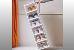 Sapateira Yaso Vertical 6 Andares Branca Empilhável Branco