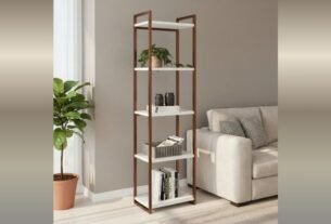 Estante Livreiro Multiuso Armario Em Aço prateleira Branco