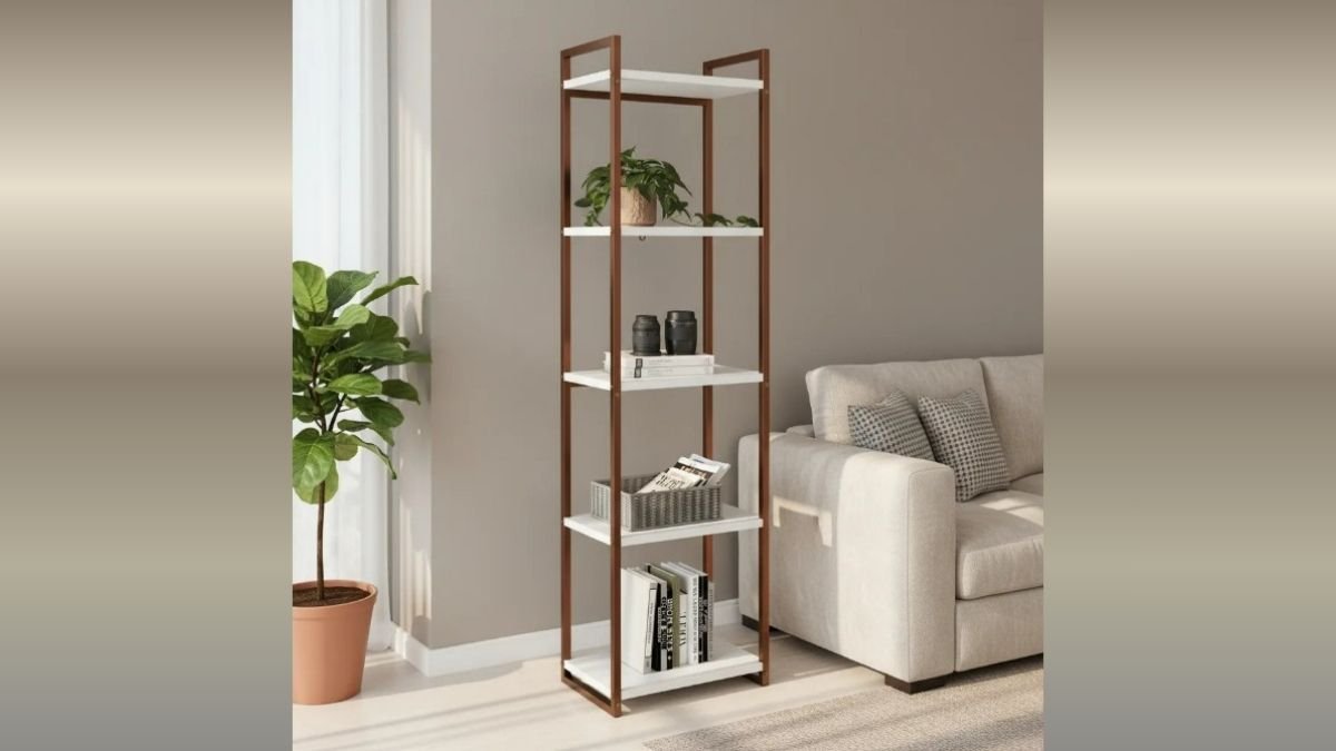 Estante Livreiro Multiuso Armario Em Aço prateleira Branco