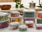 Kit Potes Herméticos Plásticos Cinza 12 Unidades Electrolux