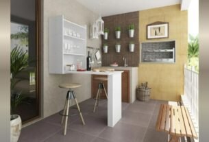 Mesa Dobrável Multimóveis Multiuso Com Armário De Parede